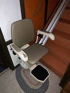 Vandalia stair lift installation