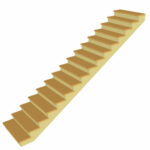 Straight set of stairs